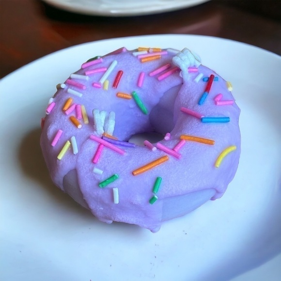 Other - ⚠️SALE Candle // Handmade Purple Donut Shaped Soy Wax Candle SEND OFFERS